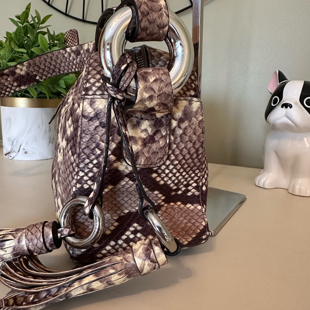 Michael Kors Snake Print Shoulder Bag with Matching wristlet/wallet - Picture 8 of 16